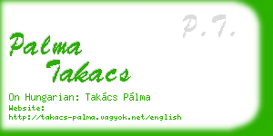 palma takacs business card