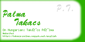 palma takacs business card